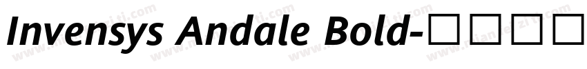Invensys Andale Bold字体转换